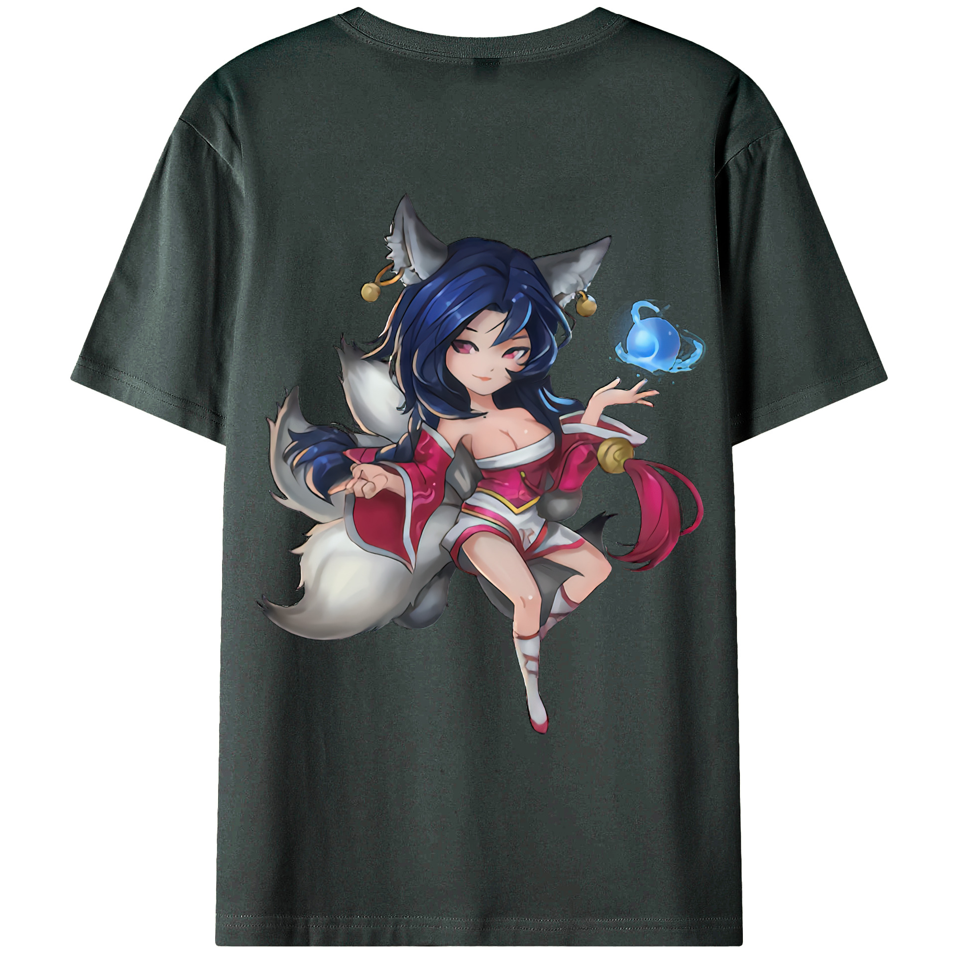 （画像用） リーグ・オブ・レジェンド League of Legends LOL 綿100％ メンズ半袖Tシャツ（バックプリント） 通気性